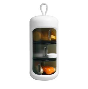 Pastillero Portátil de 3 Compartimentos, Organizador Diario de Medicamentos para Viaje, Mini Estuche Impermeable para Vitaminas y Tabletas - Product Image 1