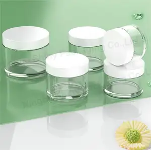 Frascos cosméticos de alta calidad botella de embalaje de crema facial tarro de doble pared de plástico para cosméticos