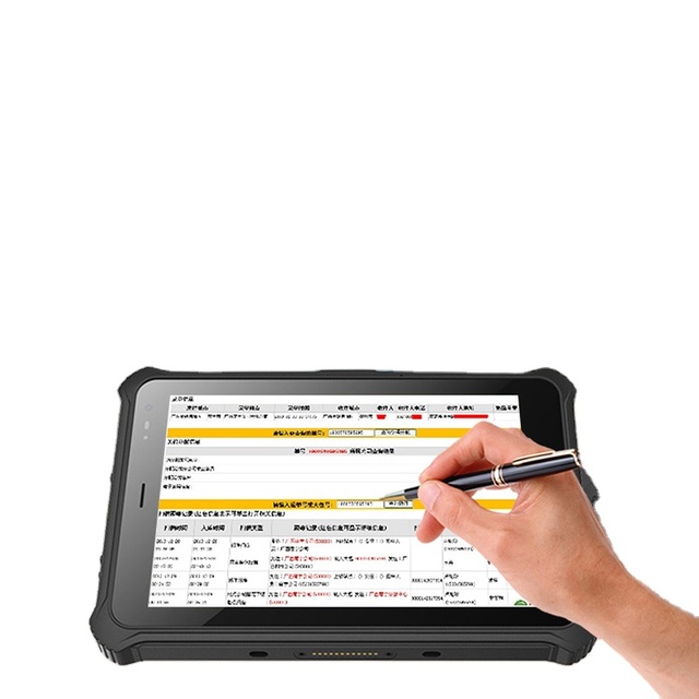 Portable 8-Inch IP67 Industrial GPS Tablet PC Rugged Touch Screen Dustproof Waterproof Shockproof Android 10 MTK 4G+64G Wi-Fi