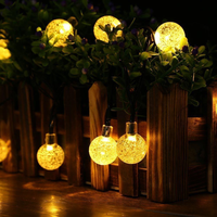 Guirlandes lumineuses solaires LED, étanches IP65, pour extérieur, jardin, décoratives