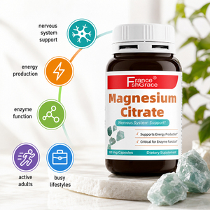 Fabricant de suppléments de citrate de magnésium Shecome pour le système nerveux et le soutien musculaire, 100 capsules de citrate de magnésium - Product Image 2