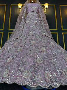 ชุดเลเฮนกาเจ้าสาวงานปักจาร์กันคุณภาพดีไซน์ใหม่สุดหรูหรา พร้อมชุดแต่งงานสุดสง่างาม มีจำหน่ายในราคาที่ดีที่สุด - Product Image 4