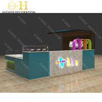 Conception de décoration de restaurant, vitrine de café personnalisée, présentoirs de café, mobilier de magasin, comptoir de bar pour clubs