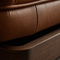 Grand canapé modulaire en cuir véritable, écologique, moderne et luxueux pour salon