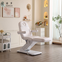 Table de massage électrique pliable et réglable en hauteur ShiLu, en cuir PU, pour salon de beauté moderne, hôtel, barbier, chiropratique, spa, soins du visage