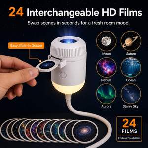 Lámpara de Proyección Nocturna <span class=keywords><strong>3D</strong></span> Romántica con Diseño de Cielo Estrellado y Océano, Lámpara Proyectora LED de Cielo Estrellado Cósmico para el Hogar, Éxito de Ventas Navideño - Product Image 5