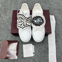 Chaussures décontractées en cuir blanc à lacets pour hommes, motif œil de démon, amorti Evergreen, pour usage quotidien en hiver – Collection 2026, Vente Flash