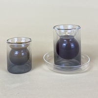 Ensemble de tasses à thé LB Home Ramadan Kareem avec décor coloré, style arabe, avec soucoupes, ensemble de tasses à café arabe