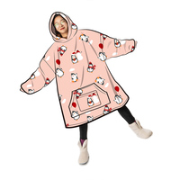 Sweat-shirt à capuche en peluche, Panda, personnalisé, pull-over pour enfants, avec grande poche, couverture, sweat-shirt