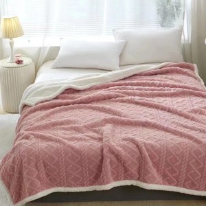 Bán Sỉ Chăn Lông Cừu Giá Thấp Từ Nhà Máy Chăn Lông Cừu Mùa Đông Chăn Lông Cừu Chunky - Product Image 3