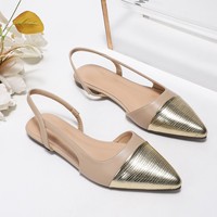 Sandalias Planas con Tiras y Punta Cerrada QuiteS 2027, Elegantes y Versátiles, Estilo Retro Sofisticado