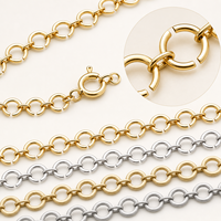 Collier à maillons en forme de cercle ouvert, couleur or rose, bijoux de mode personnalisés pour femmes, cadeau de fête