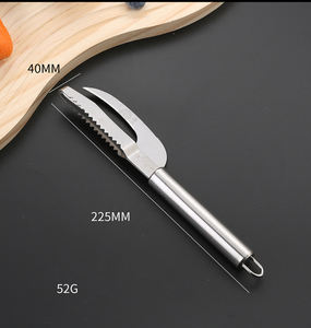 Venta al por mayor de utensilios de cocina Manual de acero inoxidable quitar rápido cepillo de piel de pescado escamas de pescado ralladores raspador para Cocina - Product Image 1