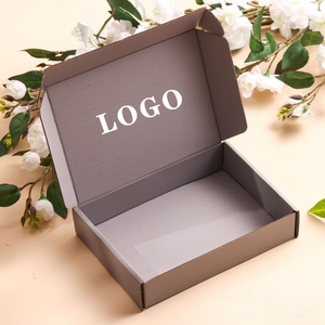 Small Custom Printing Black Corrugated Recyclable Shoes Clothes <b>Mailing</b> Paper Cardboard Packaging Custom Mailer <b>Boxes</b> - Product Image 3