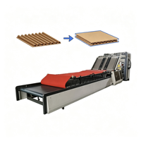 Machine de laminage automatique de carton ondulé 3 plis pour la fabrication de boîtes en carton
