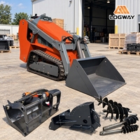 Mini-chargeuse compacte LOGWAY 910 mm pour l'entretien des propriétés, opération en espaces étroits, support OEM/ODM