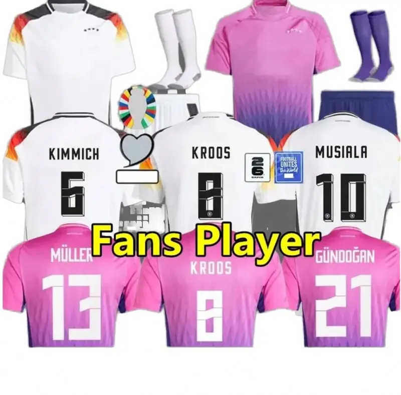 2024 Euro Cup Alemania camisetas de fútbol musiala MULLER REUS GNABRY Sane KROOS KIMMICH WERNER FULLKRUG HAVERTZ Fans Player Hombres Niños