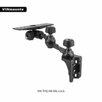 VINmounts Support détecteur de poisson aluminium bras verrouillable renforcé pour écrans 7 à 16 pouces marine