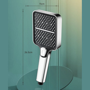 Ensemble de pommeau de <span class=keywords><strong>douche</strong></span> haute pression à 3 modes avec <span class=keywords><strong>tuyau</strong></span> étanche en acier inoxydable de 2.0m et support ensemble de salle de bain avec buses anti-obstruction - Product Image 6