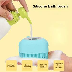 Salle de <span class=keywords><strong>bain</strong></span> chiot chien chat <span class=keywords><strong>bain</strong></span> lavage gants de Massage brosse Silicone souple accessoires pour animaux de compagnie pour chiens chats outils Mascotas produits - Product Image 4