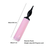 Professionnel Vert Violet Double Manuel Ballon Pompe Balon Gonfleur Machine Portable Air En Plastique À Main Ballon Pompe Pour La Fête