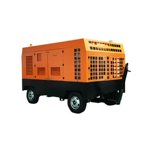 Mobile air compressor outdoor using in Mining