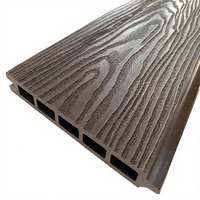 Panel de Pared Moderno Rústico de Madera y Plástico Compuesto 220x26mm, Tablero Decorativo Impermeable para Exteriores, para Cercas y Revestimientos