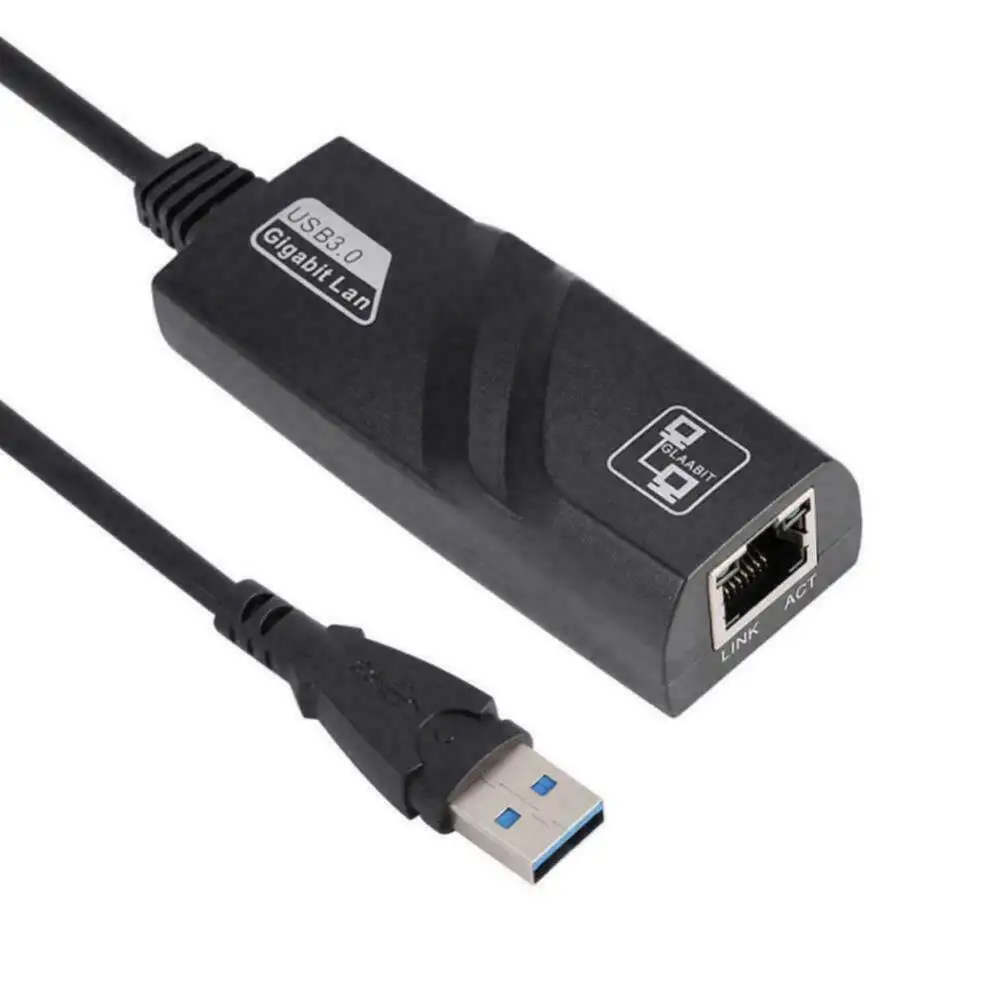 USB 3.0 to 10/100/1000 Mbps Gigabit RJ45 Ethernet LAN Adapter