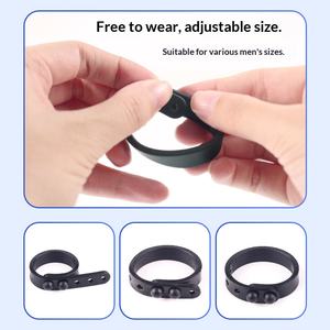 Anneau pénien personnalisé étanche IPX7, triple retenue, retardateur d'éjaculation, jouet intime, accessoire sexuel pour adulte, personnalisable - Product Image 2