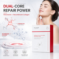 Masque Visage Végétalien Anti-Âge au Collagène Recombinant et Fibronectine Breveté GMPC – Réparation Post-Procédure pour Peaux Sensibles