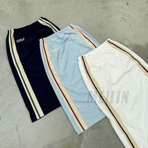 Pantalones Deportivos Personalizados de Nylon, Estilo Jogger, Color Negro, Cortavientos, Corte Recto y Holgado para Hombre - Product Image 6