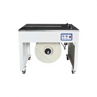 Machine d'emballage semi-automatique intelligente à double moteur pour le collage à chaud de bandes PP, machine à cerclage, machine à sceller les cartons