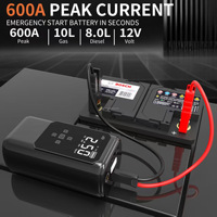 Démarreur de batterie 12V 1000A haute puissance multifonction portable avec lumière LED, compresseur d'air et batterie externe 6000-10000mAh