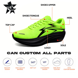 Nguồn cung cấp số lượng lớn giày thể thao nam thời trang xu hướng 2025, nhẹ, thoáng khí, chất liệu lưới, giày chạy bộ đế dày thời trang - Product Image 2