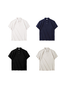 Camisetas Polo Casuales al Por Mayor de Alta Calidad, 300gsm, Manga Corta, Lisas, Personalizables con Impresión para Hombre - Product Image 3