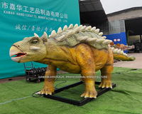 Gerçekçi dinozor Animatronic Ankylosaurus 6 metre yaşam boyutu dinozor Zigong fabrika