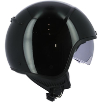 Casque de moto ASTONE HELMETS MINISIXT, modèle ouvert, ABS noir, garantie de qualité, protection solide, sûr pour les hommes, différentes tailles