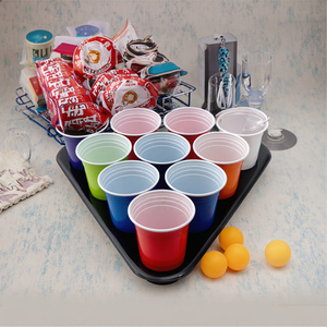 Tùy chỉnh 12oz 16oz 18OZ dùng một lần đôi tường PP ly lục giác PET/PS/nhựa cho bia Pong trò chơi Đảng màu <span class=keywords><strong>s</strong></span>ắc khác nhau - Product Image 1