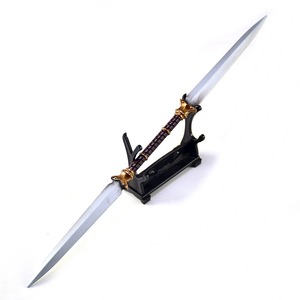 Épée jouet <span class=keywords><strong>en</strong></span> <span class=keywords><strong>alliage</strong></span> de zinc, entièrement métallique, petite épée, épée de jeu <span class=keywords><strong>Elden</strong></span> <span class=keywords><strong>Ring</strong></span>, double lame, épée jouet, 30 cm, 63 g - Product Image 1