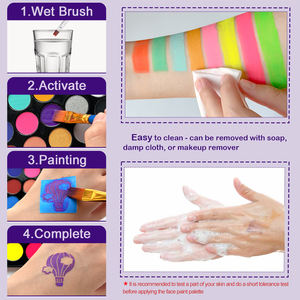 Pintura facial y corporal de <span class=keywords><strong>Halloween</strong></span> de 22 colores profesional activada por agua <span class=keywords><strong>para</strong></span> fiestas suministros de maquillaje - Product Image 5