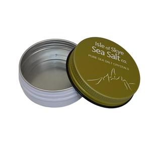 Round Screw Top Aluminum <b>Tin</b> Can Airtight Food Grade Sea Salt Spice Tea Cosmetic Storage Metal Packaging Container - Product Image 2