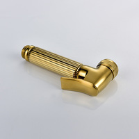 GEE-N Golden Shining Premium Laiton Salle De Bains De Poche Couches Bidet Robinet Pulvérisateur Ensemble De Toilette