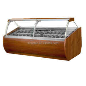 Congelador Exhibidor de Helados y Gelatos Italianos Personalizable en Oferta, Enfriamiento por Aire, Vidrio Templado, Descongelación Automática - Product Image 3