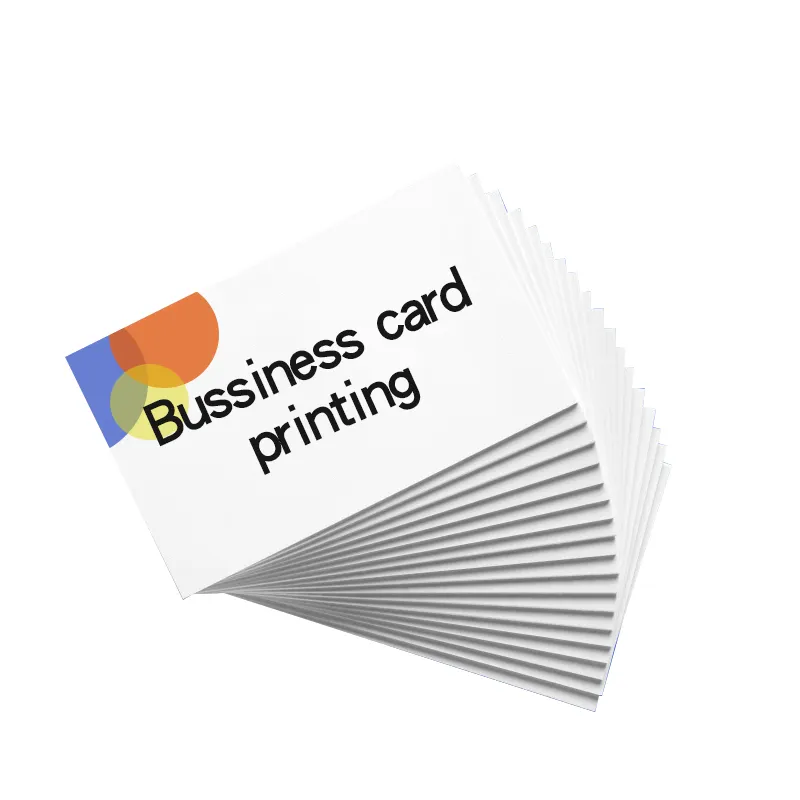 Custom printing of high-end business cards A variety of materials are available cards