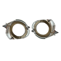 Pièces de voiture pour toyota prius c couvercle de phare antibrouillard en plastique chromé 2015 2016 2017 2018