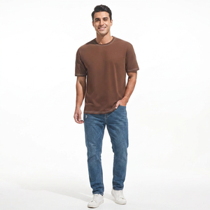 เสื้อยืดโอเวอร์ไซส์ผ้าฝ้ายคุณภาพสูงสำหรับพิมพ์ลายโลโก้ตามสั่ง - Product Image 1