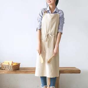 Custom Kitchen Linen Adult Painting <b>Apron</b> Barista Kids <b>Apron</b> Natural Korean <b>Cooking</b> Cotton <b>Aprons</b> - Product Image 2