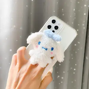 Customization Grip Up Phone Griptok 3D Plush Dog Acrylic Popular Socket Phone Stand Holder For iPhone 13 14 Pro Max