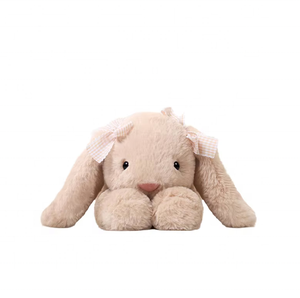Adorable Peluche de Conejo en Posición Acostada, Juguete de Peluche Suave para Dormir, Bordado, Súper Suave, Colgante, Regalo de Cumpleaños - Product Image 1