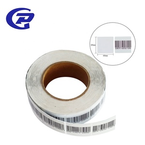 Cửa hàng bán lẻ <span class=keywords><strong>EAS</strong></span> 8.2MHz mã vạch chống trộm mềm Sticker 40*40 mét <span class=keywords><strong>RF</strong></span> DR nhãn - Product Image 6